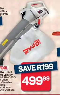 Pick n Pay Hypermarket RYOBI 3-in-1 Blower Vacuum offer