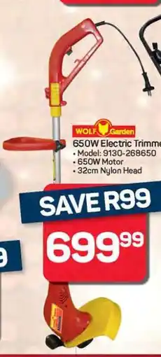 Pick n Pay Hypermarket WOLF Garden 650W Electric Trimmer offer