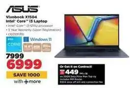 HiFi Corp Vivobook X1504 Intel Core i3 Laptop offer