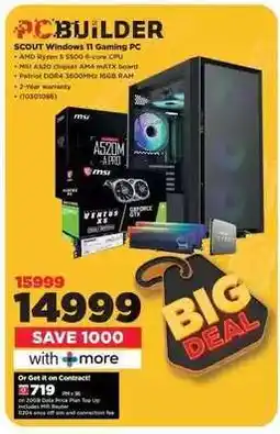 HiFi Corp SCOUT Windows 11 Gaming PC offer