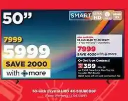 HiFi Corp 50-inch Crystal UHD 4K-50U8000F offer