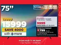 HiFi Corp 75-inch QLED TV 4K-75Q7F offer