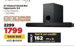 HiFi Corp 2.1 Channel Sound Bar Hypersonic 3.0 offer