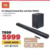 HiFi Corp 3.1 Channel Sound Bar and Sub SB580 offer
