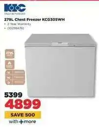 HiFi Corp 279L Chest Freezer KCG305WH offer