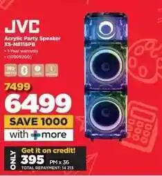 HiFi Corp JVC Acrylic Party Speaker XS-NB115PB offer