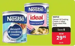 Makro NESTLÉ Dessert & Cooking Cream or Ideal Evaporated Milk offer
