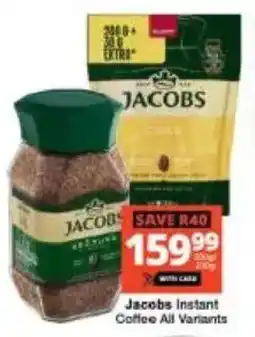 Checkers Jacobs Instant Coffee All Variants offer