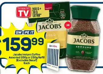 Pick n Pay Jacobs Instant Coffee Assorted or Refill offer