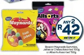Pick n Pay Beacon Maynards Gummies, Jellies or Chews Assorted or Allsorts Assorted offer