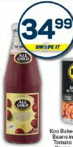 Pick n Pay All Gold Tomato Sauce offer