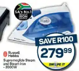 Pick n Pay Russell Hobbs Supremeglide Steam and Steam Iron offer
