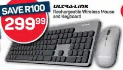Pick n Pay Ultra-link Rechargeable Wireless Mouse and Keyboard offer