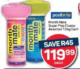Pick n Pay Poolbrite Month Mate Super Plus Floater Assorted offer