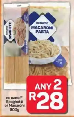 Pick n Pay no name Spaghetti or Macaroni offer