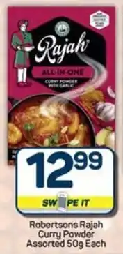 Pick n Pay Robertsons Rajah Curry Powder Assorted offer