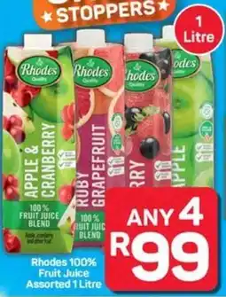 Pick n Pay Rhodes 100% Fruit Juice Assorted offer
