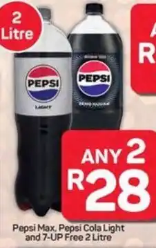 Pick n Pay Pepsi Max, Pepsi Cola Light and 7-UP Free offer