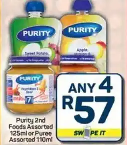 Pick n Pay Purity 2nd Foods Assorted or Puree Assorted offer