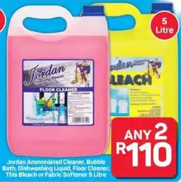 Pick n Pay Jordan Ammoniated Cleaner, Bubble Bath, Dishwashing Liquid, Floor Cleaner, This Bleach or Fabric Softener offer