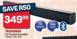 Pick n Pay Telefunken 2.0 Channel Soundbar offer