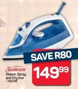 Pick n Pay Sunbeam Steam, Spray and Dry Iron offer