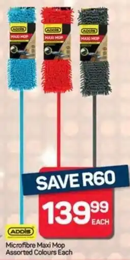 Pick n Pay Addis Microfibre Maxi Mop Assorted Colours offer