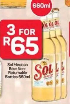 Pick n Pay Sol Mexican Beer Non-Returnable Bottles offer