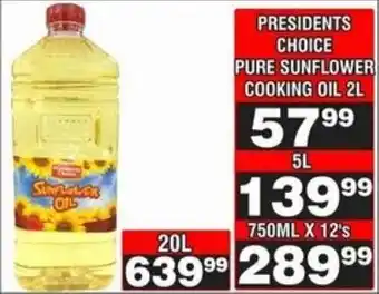 Advance Cash n Carry Presidents choice pure sunflower cooking oil offer