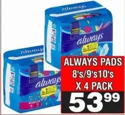 Advance Cash n Carry Always pads offer