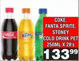 Advance Cash n Carry Coke, fanta, sprite, stoney cold drink pet offer