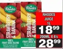 Advance Cash n Carry Rhodes Juice offer