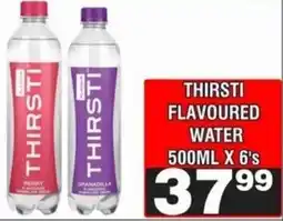 Advance Cash n Carry Thirsti flavoured water offer