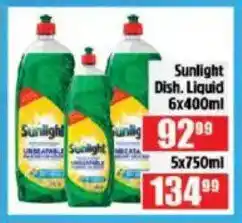 Devland Cash And Carry Sunlight Dish. Liquid offer