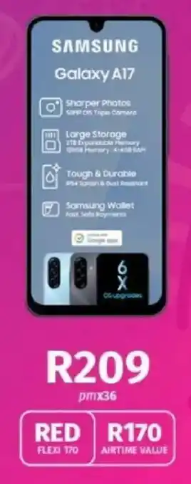 Vodacom Samsung Galaxy A17 offer