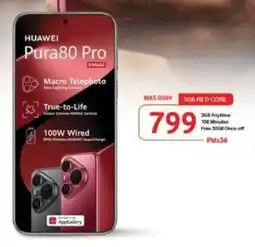 Vodacom Huawei Pura80 Pro offer