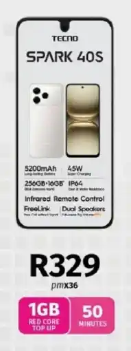 Vodacom Tecno Spark 40S offer