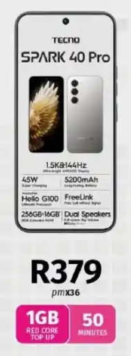 Vodacom Tecno Spark 40 Pro offer