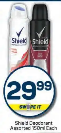 Pick n Pay Shield Deodorant Assorted 150ml Each offer