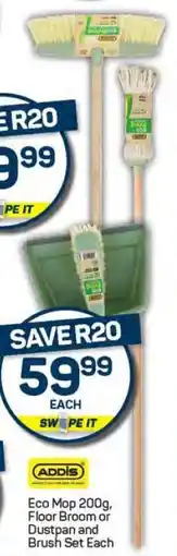 Pick n Pay Eco Mop 200g, Floor Broom or Dustpan and Brush Set Each offer