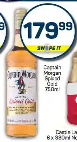 Pick n Pay Captain Morgan Spiced Gold 750ml offer