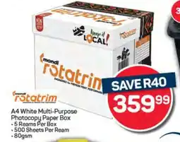 Pick n Pay A4 White Multi-Purpose Photocopy Paper Box offer