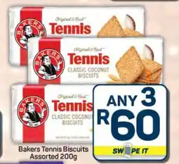Pick n Pay Hypermarket Bakers Tennis Biscuits Assorted 200g offer