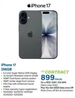 Incredible Connection iPhone 17 256GB offer