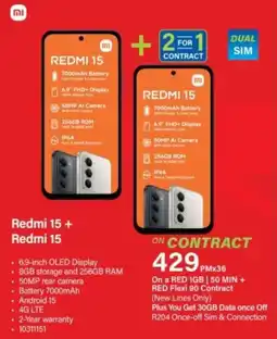 Incredible Connection Redmi 15 + Redmi 15 offer