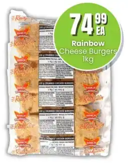 Super Save Rainbow Cheese Burgers offer