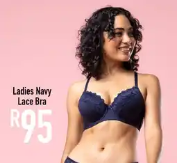 JAM Clothing Ladies Navy Lace Bra offer