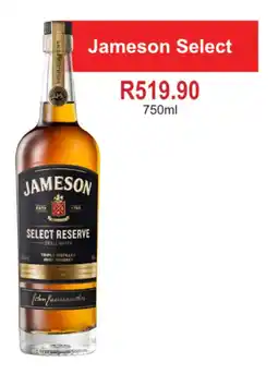 Johnny's Liquor Hypermarket Jameson Select offer