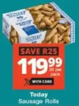 Checkers Today Sausage Rolls offer