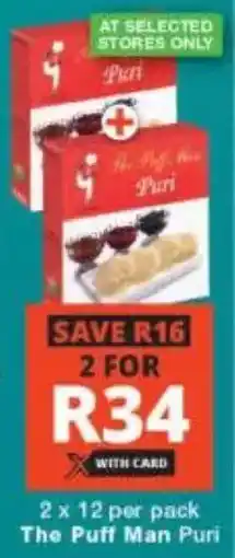 Checkers The Puff Man Puri offer